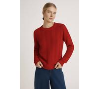 Finery London Nova Round Neck Knitted Sweater In Red Red 16