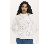 Finery London Odette Round Neck Knitted Sweater In White White