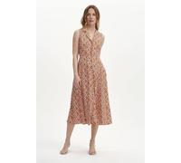 Finery London Petite Beatrice Button Down Shirt Dress In Red Red