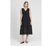 Finery London Petite Myriam Sleeveless Midi Dress In Black Black