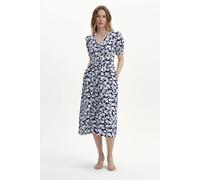 Finery London Petite Samantha Midi Dress In Dark Navy Dark Navy