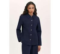 Finery London Ponte Jersey Collared Jacket Navy