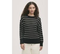 Finery London Sansa Long Sleeve Crochet Sweater In Black Black 16