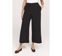 Finery London Simone Wide Leg Cropped Trouser In Black Black 10