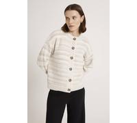 Finery London Whitney Round Neck Knitted Cardigan In Warm White Warm White