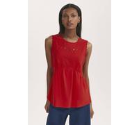 Finery London Women's Chrissy Cotton Sleeveless Top in Red | Size: 8 Finery London Red 8