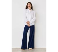 Finery London Women's Judith Cotton Rich Shirt in Cool White | Size: 18 Finery London Cool White 18