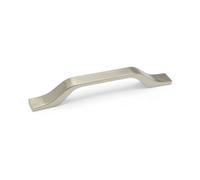 Finesse Kitchen Cabinets Strap Handle, 128mm Centres, Brushed Nickel, Pack Of 2