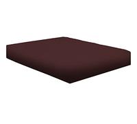 Finest 100% Egyptian Cotton 16" 40CM Extra deep Fitted Sheets 15 Colours Single Double King Super King (Chocolate, Super King)