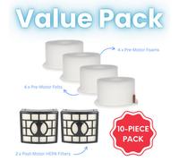 Finest-Filters 10-Piece Filter Set Compatible With Shark Liftaway & More