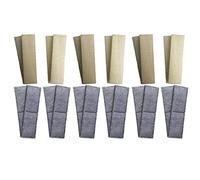 Finest-Filters 12 x Compatible Foam and 12 x Compatible Polycarbon Carbon Filter Cartridges to fit Fluval U4 Internal Filter