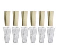Finest-Filters 12 X Fluval U4 Compatible Plain Foam And 12 X Compatible Polymax Filter Cartridges