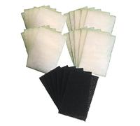 Finest-Filters 20 x Compatible With AquaOne 510 DELUXE Poly Wool Filter Pads and 6 X Carbon Filter Pads
