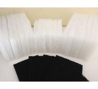 Finest-Filters 21 x Compatible With AquaOne 980 / 980T Poly Wool Filter Pads (7 Sets) and 6 X Carbon Filter Pads