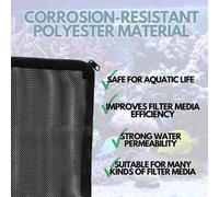 Finest-Filters 3-Pack Aquarium Filter Media Zip Mesh Bag (Extra-Large)