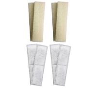 Finest-Filters 4 x Compatible Foam and 4 x Compatible PolyMax ClearMax Filter Cartridges Compatible With Fluval U4 Internal Filter