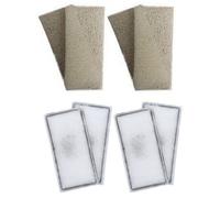 Finest-Filters 4 X Fluval U2 Compatible Plain Foam And 4 X Compatible Polymax Filter Cartridges