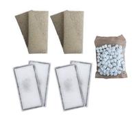 Finest-Filters 4 X Fluval U2 Foam, 4 X Fluval U2 Polymax Cartridges And 1 X 170G Ceramic Poles