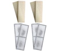 Finest-Filters 4 X Fluval U3 Compatible Plain Foam And 4 X Compatible Polymax Filter Cartridges