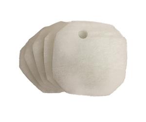 Finest-Filters 5 x Compatible With AquaOne Aqua One AQUIS 1200/1250 and 1000/1050 White Filter Wool Pads