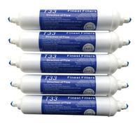 Finest-Filters 5 X Inline T33 Carbon Drinking Water / Fridge Filter Cartridges