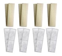 Finest-Filters 8 x Compatible Foam and 8 x Compatible PolyMax ClearMax Filter Cartridges Compatible With Fluval U4 Internal Filter