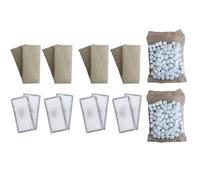 Finest-Filters 8 x Compatible Foam and 8 x Compatible PolyMax ClearMax Phosphate Nitrate Filter Cartridges and 2 x 170g Compatible Biomax to fit Fluval U2 Internal Filter