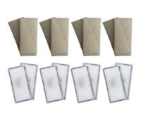 Finest-Filters 8 X Fluval U2 Compatible Plain Foam And 8 X Compatible Polymax Filter Cartridges