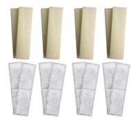 Finest-Filters 8 X Fluval U4 Compatible Plain Foam And 8 X Compatible Polymax Filter Cartridges