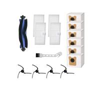 Finest-Filters Accessories Kit Compatible with Eufy Omni A10 / C10 / C20 Robot Vacuum - 16-Piece Spare Parts Set: 1 Roller Brush, 4 Side Brushes, 4 HEPA Filters, 6 Dust Bags, 1 Cleaning Tool