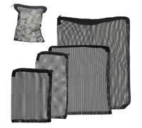 Finest-Filters Aquarium Filter Media Zip Bag Mesh Net Fish Tank Sump Pond Reusable Filter Media Bags Suitable For Small To Large Filter Media (3 pack) (Small (15x20cm))