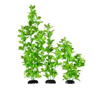 Finest-Filters Aquarium Plants Fish Tank Decorations Bright Green, Large Plastic Plants For Fish Tank Decorations and Plant Decoration Decor (30cm Green Silk)