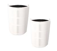 Finest-Filters Compatible Replacement Air Purifier Filters for Blueair Blue Pure 411, 411+ & 3210 - 2 Pack HEPA + Activated Carbon, Fits Blueair 411 Series Purifiers