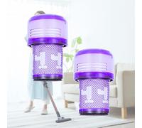 Finest-Filters Compatible Replacement Filters for Dyson V12 Detect Slim & V12 Slim - Pack of 2 | Washable HEPA-Style Post-Motor Filters | Replaces Part 971517-01