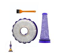 Finest-Filters Compatible Washable Pre & Post Motor HEPA Filter Set for Dyson DC50, DC50i, Animal & Multi Floor Vacuum Cleaners (Replaces Parts 965081-01 & 965080-01) with Cleaning Brush