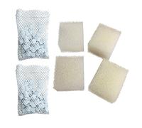 Finest-Filters Filter Foam & Biomax Renewal Kit Compatible With Fluval Edge Fish Tank Aquarium - 4 Foam Filter Pads + 2 Biomax Pouches (65g)
