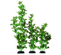 Finest-Filters Fish Tank Plants Aquarium Ludwigia Decorations Green, Large Plastic Plants For Fish Tank Decorations and Plant Decoration Decor (50cm Green Silk)