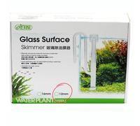 Finest-Filters Glass Surface Skimmer for Aquariums - Choose from 12mm or 16mm - Surface Film Remover for Aquariums, Made of Glass. - Adjustable Flow and Self-Floating (12mm)