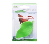 Finest-Filters Ista 7cm x4cm Betta Leaf (Green). Leaf Hammock for Betta Fish - Simulation Leaf with Suction Cup, Artifical Plant/Strong Resting Leaf for Fish with Suction Cup with 3.5cm Bar.
