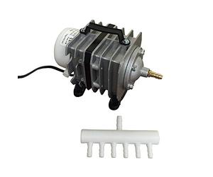 Finest-Filters Pond Air Pump Koi Fish Pond Hydroponic Piston Compressor Fish Tank Aquarium 20-90l/m (40 Litres/Min)