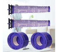 Finest-Filters Replacement Bundle | 2 x Pre-Motor Cone Filters + 2 x Post-Motor HEPA Filters | Compatible with Dyson V8 / V7 / DC59 / V6 (Replacement for 965661-01 & 967478-01)