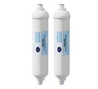 Finest-Filters T33 Style Inline Water Softening Filter Cartridge with 1/4" Push-fit Connections. Minimise limescale Build-up. Better Tasting and Smelling Water. Choose from 1,2,3 or 5 Packs. (2)