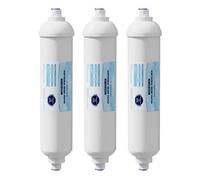 Finest-Filters T33 Style Inline Water Softening Filter Cartridge with 1/4" Push-fit Connections. Minimise limescale Build-up. Better Tasting and Smelling Water. Choose from 1,2,3 or 5 Packs. (3)