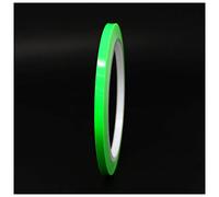 Finest Folia 10 Metre Glossy Decorative Trim Moulding Strips for Cars, Motorcycles, Boats & Model Making, Neon Green, Adhesive Side Strips (3 mm Width), Silver Chrome