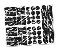 Finest Folia 34 Piece Bicycle Frame Protective Film Sticker Protection MTB BMX Chain Paint Protection Film (19 Future White)