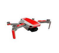 Finest Folia Protective Film Compatible with DJI Mini 2 Drone and Controller Sticker Set Perfect Fit Waterproof Skin Sticker Design Film (Partial Adhesion, K156-11 Neon Red)
