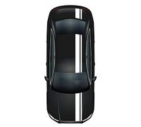 Finest Folia Racing Stripes Racing Stripes 5 m x 15 cm and 10 m x 5 cm Rally Stripes Viper Strips for Vehicles Car Accessories Tuning Strips for Bonnet Roof Rear (White Gloss)
