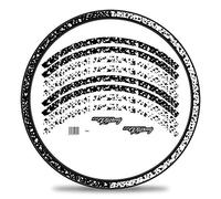 Finest Folia Set of 16 Wheel Rim Stickers for Bicycle Rims in 2 Face Design Complete Set for 27 Inch 29 Inch for Road Bike Mountain Bike MTB Balance Bike
