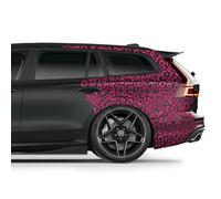 Finest Folia Set of 6 Car Stickers, DIN A4, Leopard, Motorcycle, Bus, Car Accessories, Leopard, K172 (Magenta)