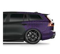 Finest Folia Set of 6 DIN A4 Sheets Car Stickers Leopard Pattern Motorcycle Bus Sticker Car Accessories Leopard Print Tuning Decor Design Film K172 (Light Purple)